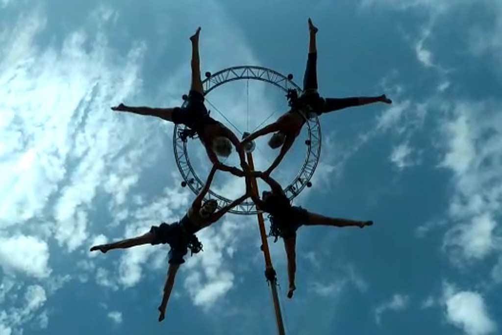 Espectáculo de danza aérea para eventos efecto wow